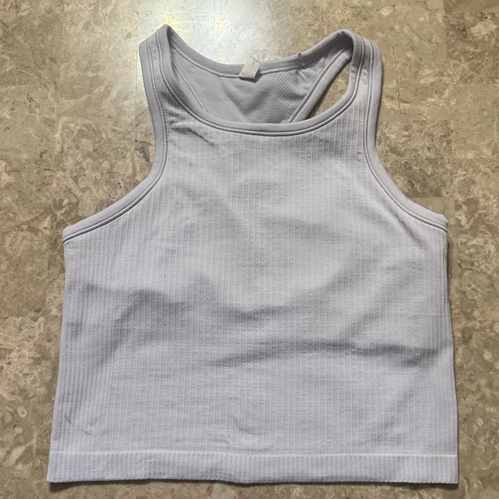 lululemon athletica gray/violet Ribbed Tank Top